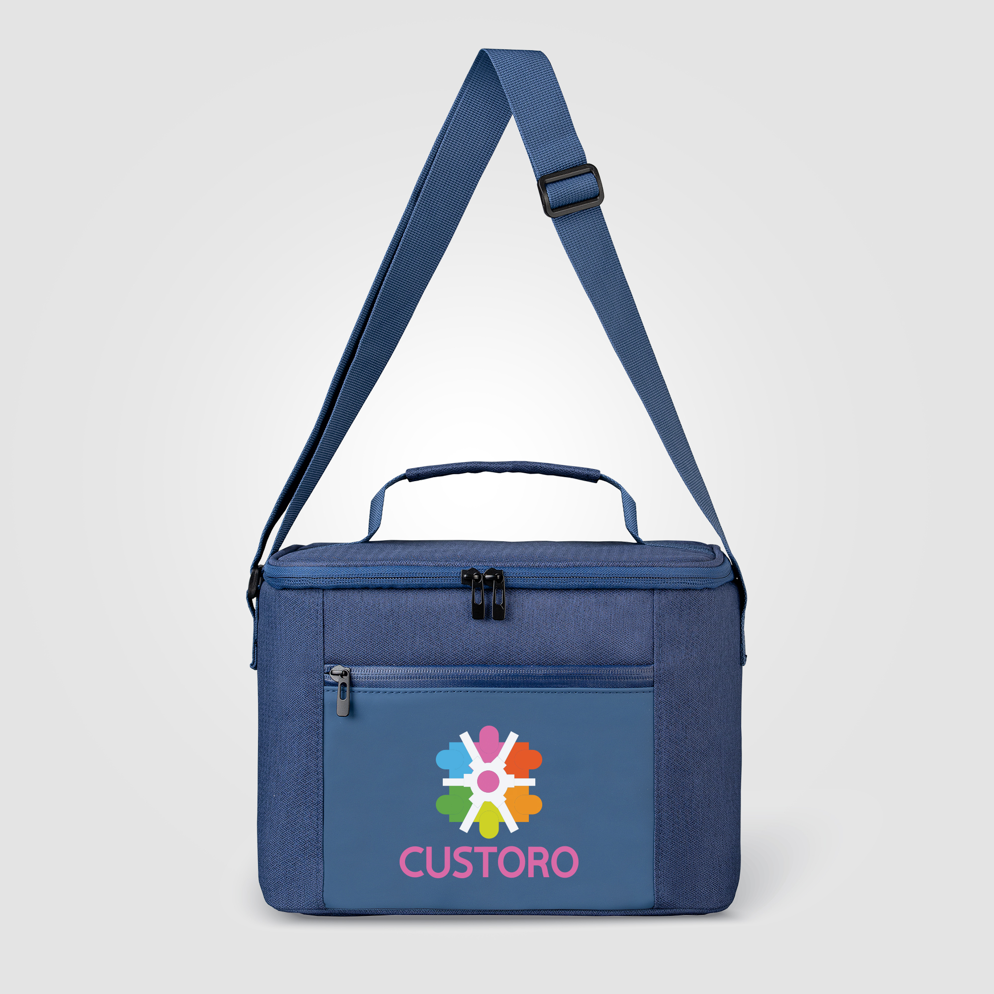 Sac isotherme en rPET 10 L personnalisable City Pack Bleu marine